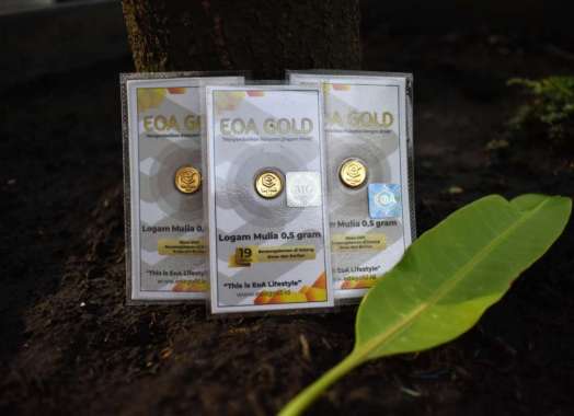 Emas Mini Eoa Gold-Emas Murni 24 Karat Bersertifikat Resmi-Logam Mulia 0.5 gram LOGAM MULIA EMAS MURNI EMAS ANTAM BABY GOLD EMAS MINI EMAS BATANGAN