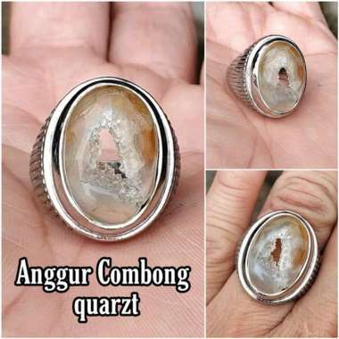 CINCIN BATU AKIK NATURAL SULAIMAN MOTIF COMBONG