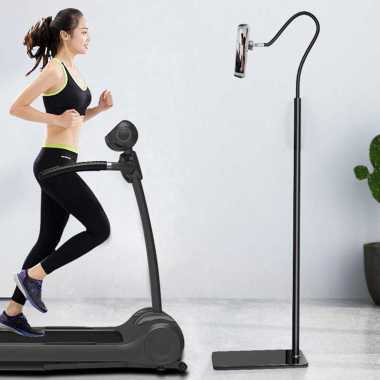 TaffSTUDIO Floor Stand Dudukan Smartphone iPad Holder Rotating - GH027 Hitam