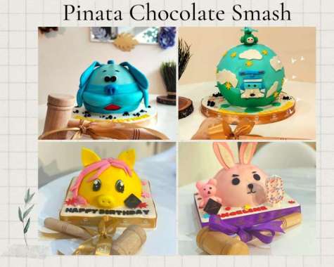 Chocolate pinata smash. Custom chocolate smash. Pinata cake smash