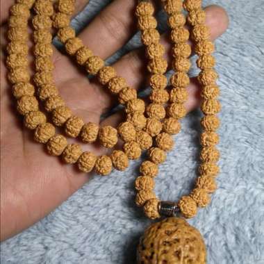 kalung japamala jenitri rudraksha genitri bandul jenitri besar