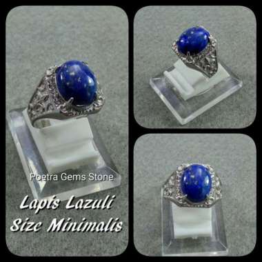 CINCIN LAPIS LAZULI BIRU MENGGODA SIZE KANTORAN RING 9