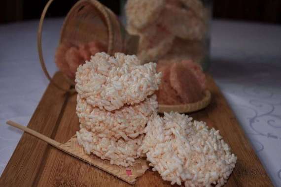 Rengginang Mini Oleh Oleh Khas Cirebon banyak Varian Ras Terasi