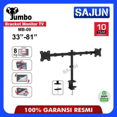 JUMBO Bracket Monitor TV 13-32 Inch Bracket Meja 2 Monitor MB-09 -