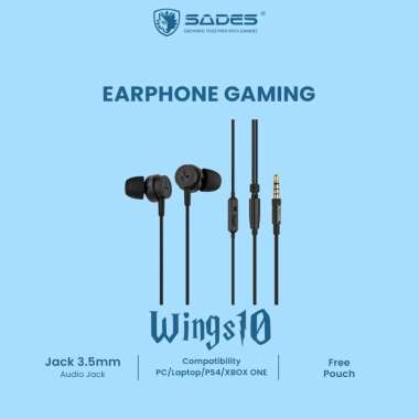 Sades Wings10 Gaming Earphone Black