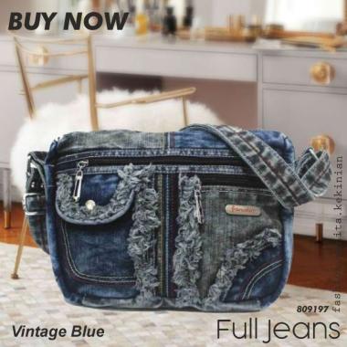 Tas Selempang Wanita Slempang Perempuan Kerja Kuliah Jeans Shoulder Bag Levis Selendang Remaja Korea
