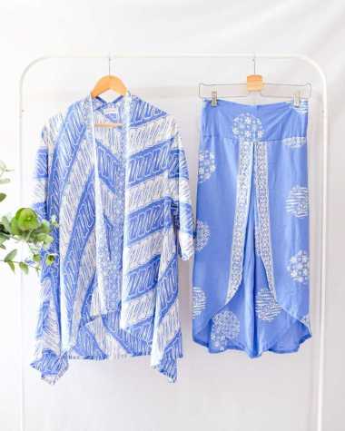 ONE SET BATIK WANITA SETELAN BATIK KONDANGAN OUTER BATIK WANITA KULOT BATIK MODERN