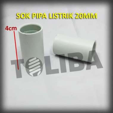 Sok 20mm / Sok Pipa Listrik /Sambungan Pipa Listrik untuk pipa conduit