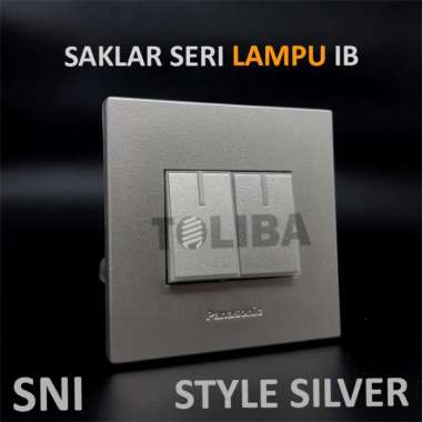 saklar seri lampu inbow panasonic silver / saklar minimalis SNI
