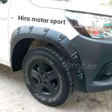 Over Fender for Hilux single cabin Black