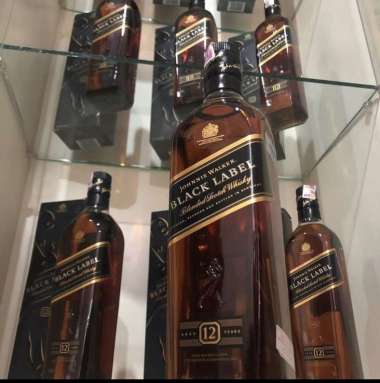 Botella de black label