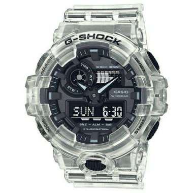 JAM TANGAN CASIO G-SHOCK GA-700SKE-7ADR GSHOCK GA700SKE-7A SKELETON SERIES ORIGINAL GARANSI