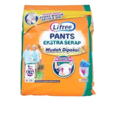 Promo Harga Lifree Popok Celana Ekstra Serap XL6 6 pcs - Blibli