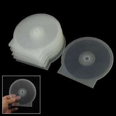 KOTAK CD PLASTIK BULAT BENING TRANSPARAN CLEAR ROUND CASE
