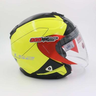 LS2 OF521 HELM HALF FACE LS2 FF521 INFINITY BEYOND BLACK HIVIS HELM LS XXL