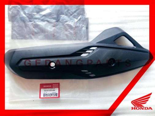 PROTECTOR MUFFLER COVER TUTUP KNALPOT VARIO 125 ORI 18318-KZR-600 Hitam