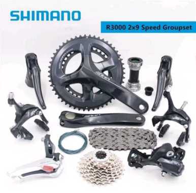 GROUPSET SEPEDA SHIMANO SORA 2X9 SPEED RIMBRAKE