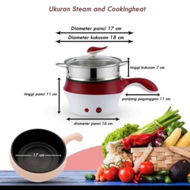 Panci MultiFungsi elektrik 18cm - Panci Listrik Ceramic 18cm