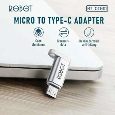ROBOT RT-OTG01 Micro to Type-C / Konektor Otg Micro USB to USB C