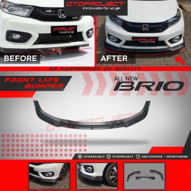 Front Lips Bumper Lis Bibir Bumper Depan All new Brio Otoproject Hitam