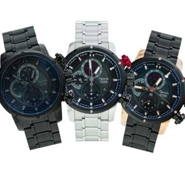 Alexandre Christie / Alexander AC 6239 MC Jam Tangan Pria Chronograph Original Black