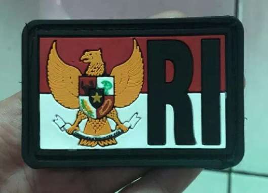 Rubber Patch RI|Rubber Patch topi Garuda RI|Rubber Bendera RI|Topi