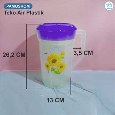 Pamosroom Teko Air Plastik Jumbo 3.6 L Wadah Teh Kopi Tahan Panas Food Grade Tempat Air Mineral Minu