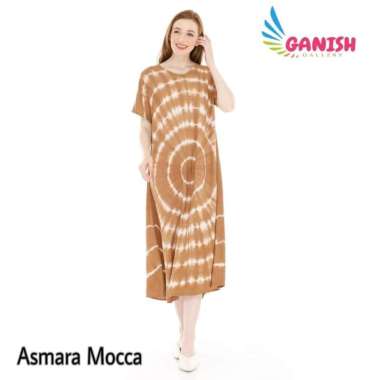 Daster jumbo mini dress home dress katun baju hamil busui adem rayon BROWN