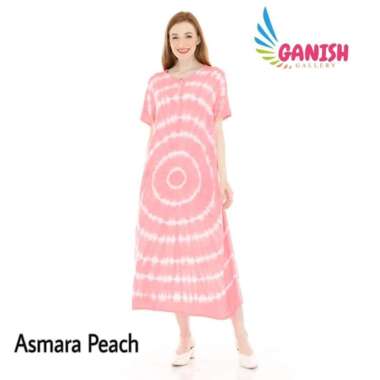 Daster jumbo mini dress home dress katun baju hamil busui adem rayon PEACH