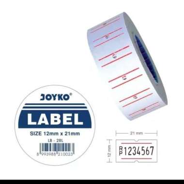 Label Harga 1 Line / Stiker Price Label Utk Joyko MX-5500M