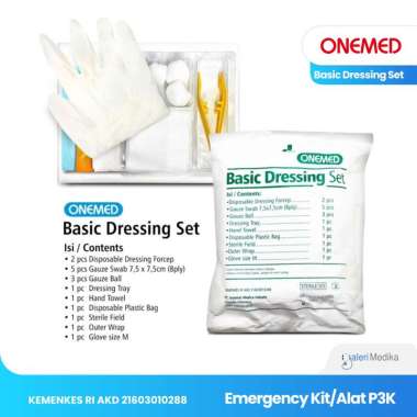 Basic Dressing Set Perawatan Luka BD Onemed P3K Rawat Luka Disposable Set