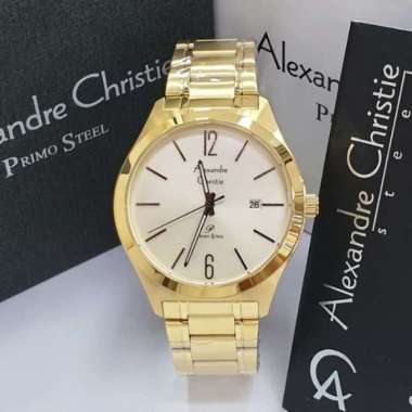 n Pria Alexandre Christie AC1009 AC 1009 Gold Original Garansi 1 Tahun