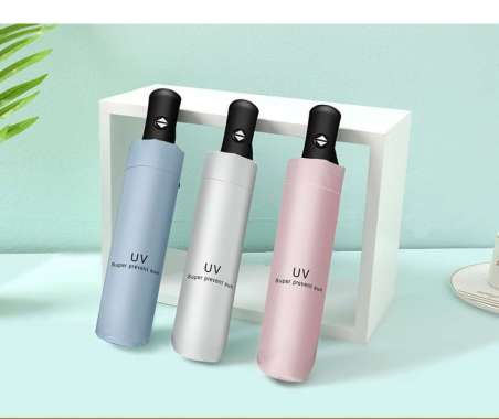 OEM ONE-C432 Payung Lipat Otomatis Buka Tutup Lipat Anti UV Payung UV Payung Nivil Perlindungan Mata