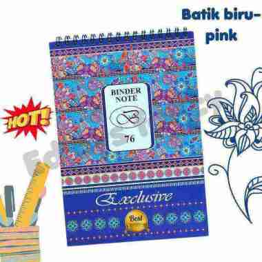 Edjoys Buku catatan memo Buku binder notebook buku tulis catatan aesthetic karakter Paris Batik A5 B
