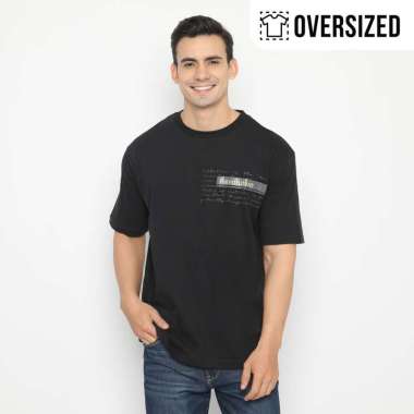 RBJ T-Shirt Oversized Pria 2079230151 Jet Black M