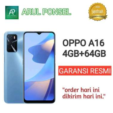 Oppo A16 [4/64GB] Oppo A16 4GB 64GB Garansi Resmi Biru