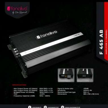 Power amplifier 4 channel Fonalivo F465 by VOX Research