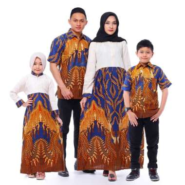 SNOEBEL BATIQUE KUMA OWN- ONE SET BAJU MUSLIM COUPLE FAMILY COUPLE KELUARGA MUSLIM BATIK GAMIS IBU A
