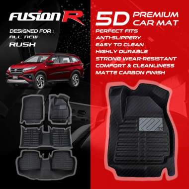 Fusion R Karpet Mobil 5D All New Rush / Premium Car Carpet Carbon New