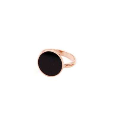 ONE-K85 Couple Ring anti karat Cincin Premium Women's Accessories Cincin Titanium Bulat Warna Hitam 