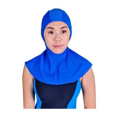 Topi Renang Muslim Silver/Topi Renang Kain/Topi Renang Dewasa - 17013 - Ungu 100 % ORIGINAL Semua Uk