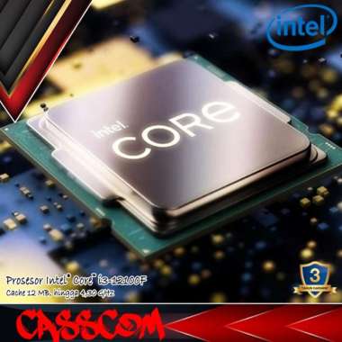 Processor Intel Core i3 12100F 3.3GHz Up To 4.3GHz Box Socket LGA 1700 12100F Box