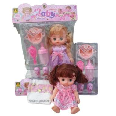 MOMMY BABY Mainan Boneka bayi bisa pipis ,makan n 12 suara