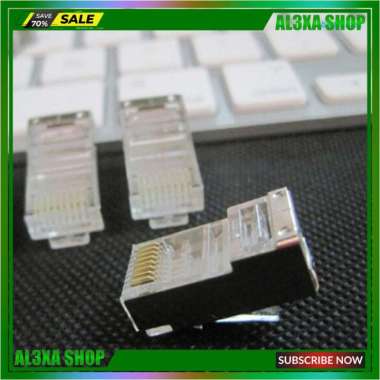 Btm Shielded Rj45 Pass Through Network Cable Modular Cable Crimp