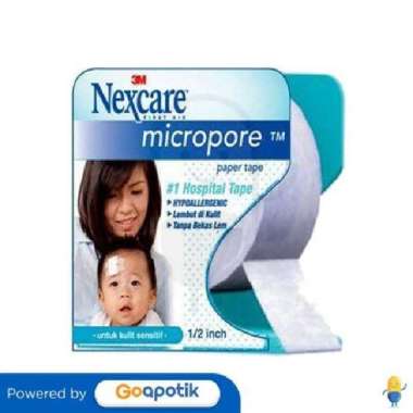 NEXCARE 3M MICROPORE PAPER TAPE HYPOALLERGENIC 1/2 IN X 10 YDS