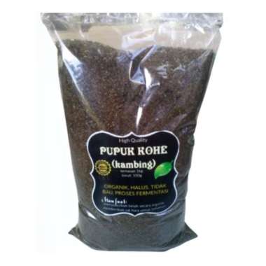 pupuk kandang kambing 0,5kg plastik, KOHE fermentasi halus, media tanam, pupuk kandang siap pakai