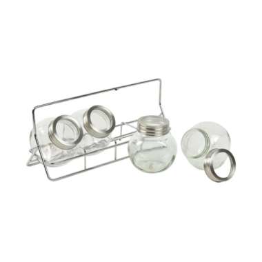 INFORMA - TEMPAT BUMBU - SEPHORA SPICE JAR WITH RACK SET OF 4