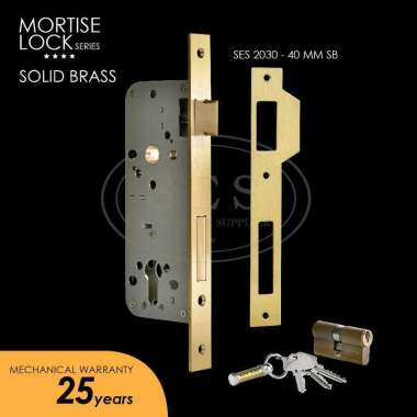 SES Body Kunci Pintu - Rumah Kunci Mortise Lock 2030 - 40 MM SES 2030 - 40 MM SB