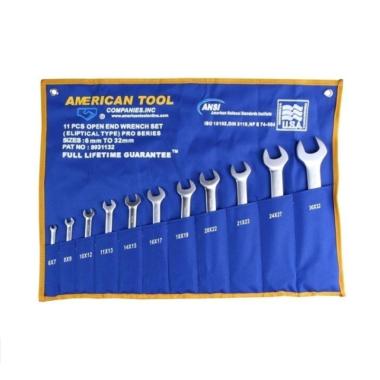 American Tool 8931132 Elliptical Set Kunci Pas [11 pcs]