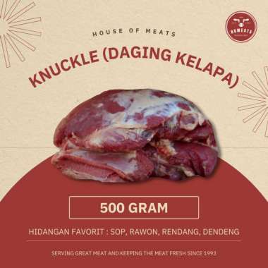 Daging Sapi Lokal Segar Bagian Kelapa Knuckle 500 Gram